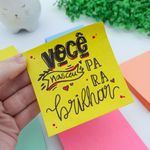 Bloco Adesivo Post-it Coleção Alegria 5 Blocos 76 x 76 mm  450 Folhas - 3M