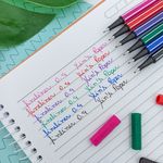 Caneta Hidrográfica Fineliner Ponta Fina 0.4mm 6 Cores - Yin's
