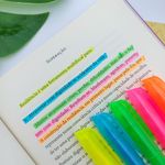 Kit com 5 Canetas Marca Texto Neon - Yin's