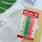 Kit com 5 Canetas Marca Texto Neon - Yin's