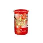 Apontador com Depósito Linha Vermelha - Faber Castell