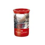 Apontador com Depósito Linha Vermelha - Faber Castell