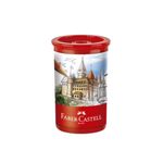 Apontador com Depósito Linha Vermelha - Faber Castell