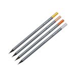 Lápis Preto Grafite Eco Supersoft Glam Nº2 (Bronze, Cobre, Dourado e Prata) - Faber Castell