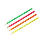 Lápis Preto Grafite Eco Neon Nº2 (Amarelo, Laranja, Rosa e Verde) - Faber Castell