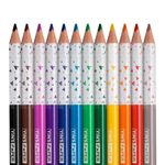 Lápis 12 Cores Jumbo Grande Triangular + Apontador Jumbo - Yins