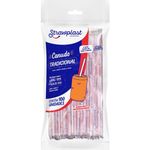 Canudo Plástico Tradicional Pacote com 100 Unidades - Strawplast