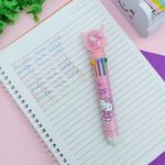 Caneta Esferográfica 0.7mm com 10 Cores  Hello Kitty Mini World - Importado