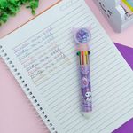 Caneta Esferográfica 0.7mm com 10 Cores  Hello Kitty Mini World - Importado