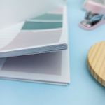 Planner Diário de Mesa Tom Pastel (Azul e Verde) 17 x 24 cm 50 Folhas - Importado