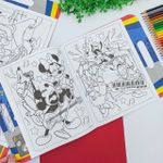 Kit Maleta para Colorir Mickey com 68 Adesivos - Tilibra
