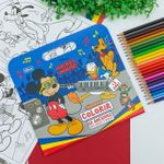 Kit Maleta para Colorir Mickey com 68 Adesivos - Tilibra