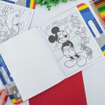 Kit Maleta para Colorir Mickey com 68 Adesivos - Tilibra