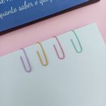 Clips Colorido de Metal Tom Pastel 100 Unidades - Tilibra