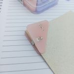 Prendedor para Papel de Canto com Tom Pastel (Lilás e Rosa) 4 Unidades - Tilibra