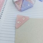 Prendedor para Papel de Canto com Tom Pastel (Lilás e Rosa) 4 Unidades - Tilibra