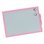 Quadro Branco de Recado e Plano Semanal Magnético 39 x 28 cm (Amarelo, Lilás, Rosa e Verde) - Importado