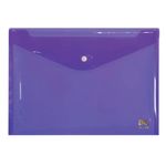 Pasta Malote A4 C/ Botão 332x237 mm (Amarelo, Azul, Fumê, Rosa e Roxo) - DAC