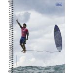 Caderno Espiral Capa Dura Universitário Connect Gabriel Medina 20 Matérias 320 Folhas 20 x 27,5 cm - Tilibra