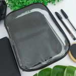 Estojo Box Cristal Transparente Preto 100 Pens com Divisórias - DAC