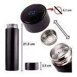 Garrafa Térmica com Medidor Temperatura em LED Touch 500ml - Golden Rio
