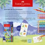 Lápis de Cor 12 Cores + 2 Lápis Misturinha Dinossauro - Faber-Castell
