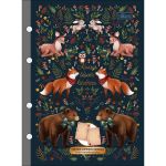 Refil Loveland Tamanho Colegial 17,7 x 24 cm para Fichário e Caderno Argolado 80 Folhas Super Decoradas - Tilibra