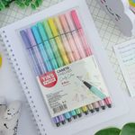 Kit 10 Canetas Hidrográficas Candy Colors Fineliner 0.4 mm - Yins