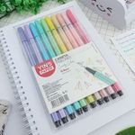 Kit 10 Canetas Hidrográficas Candy Colors Fineliner 0.4 mm - Yins