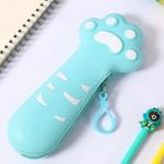 Estojo Patinhas Colorido de Silicone ( Azul, Rosa Claro e Rosa Pink ) -  Cosy