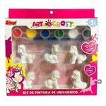 Kit de Pintura Unicórnios com Tinta e Pincel Art&Craft -  Zoop Toys