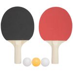 Kit Ping-Pong Duas Raquetes e Três Bolinhas para Tenis de Mesa  - Yins
