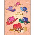 Caderno Universitário Brochura Capa Dura West Girl  20 x 27,5 cm 80 Folhas - Tilibra