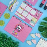 Planner Semanal Espiral de Mesa A5 15 x 21 cm 52 Folhas - Importado