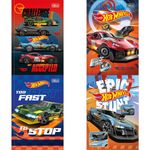 Caderno Universitário Brochura Capa Dura Hot Wheels 20 x 27,5 cm 80 Folhas - Tilibra