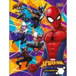 Caderno Colegial Brochura para Caligrafia Spider-Man 40 Folhas  18,7 x 24,5 cm - Tilibra