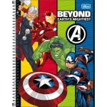 Caderno Universitário Espiral Avengers 1 Matéria 80 Folhas 20 x 27,5 cm - Tilibra