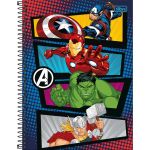 Caderno Universitário Espiral Avengers 1 Matéria 80 Folhas 20 x 27,5 cm - Tilibra