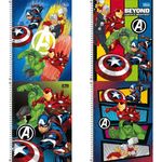 Caderno Universitário Espiral Avengers 1 Matéria 80 Folhas 20 x 27,5 cm - Tilibra