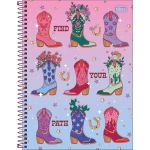 Caderno Universitário West Girl Connect 10 Matérias 160 Folhas 20 x 27,5 cm - Tilibra