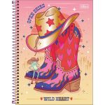 Caderno Universitário Connect West Girl Connect 1 Matéria 80 Folhas 20 x 27,5 cm - Tilibra