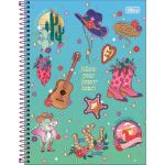 Caderno Universitário Connect West Girl Connect 1 Matéria 80 Folhas 20 x 27,5 cm - Tilibra
