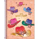 Caderno Universitário Connect West Girl Connect 1 Matéria 80 Folhas 20 x 27,5 cm - Tilibra