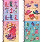 Caderno Universitário Connect West Girl Connect 1 Matéria 80 Folhas 20 x 27,5 cm - Tilibra