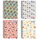 Caderno Universitário Fofinhos 10 Matérias 20 x 27,5 cm 160 Folhas - Panamericana