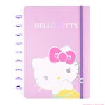 Caderno Inteligente Rosa Hello Kitty (A5, Médio e Grande) 80 Folhas - Caderno Inteligente