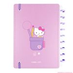 Caderno Inteligente Rosa Hello Kitty (A5, Médio e Grande) 80 Folhas - Caderno Inteligente