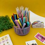 Organizador Giratório de Escritório 5 Compartimentos Tom Pastel -  Interponte