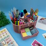Organizador de Escritório com Gaveta 9 Compartimentos Tom Pastel -  Interponte