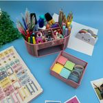 Organizador de Escritório com Gaveta 9 Compartimentos Tom Pastel -  Interponte
